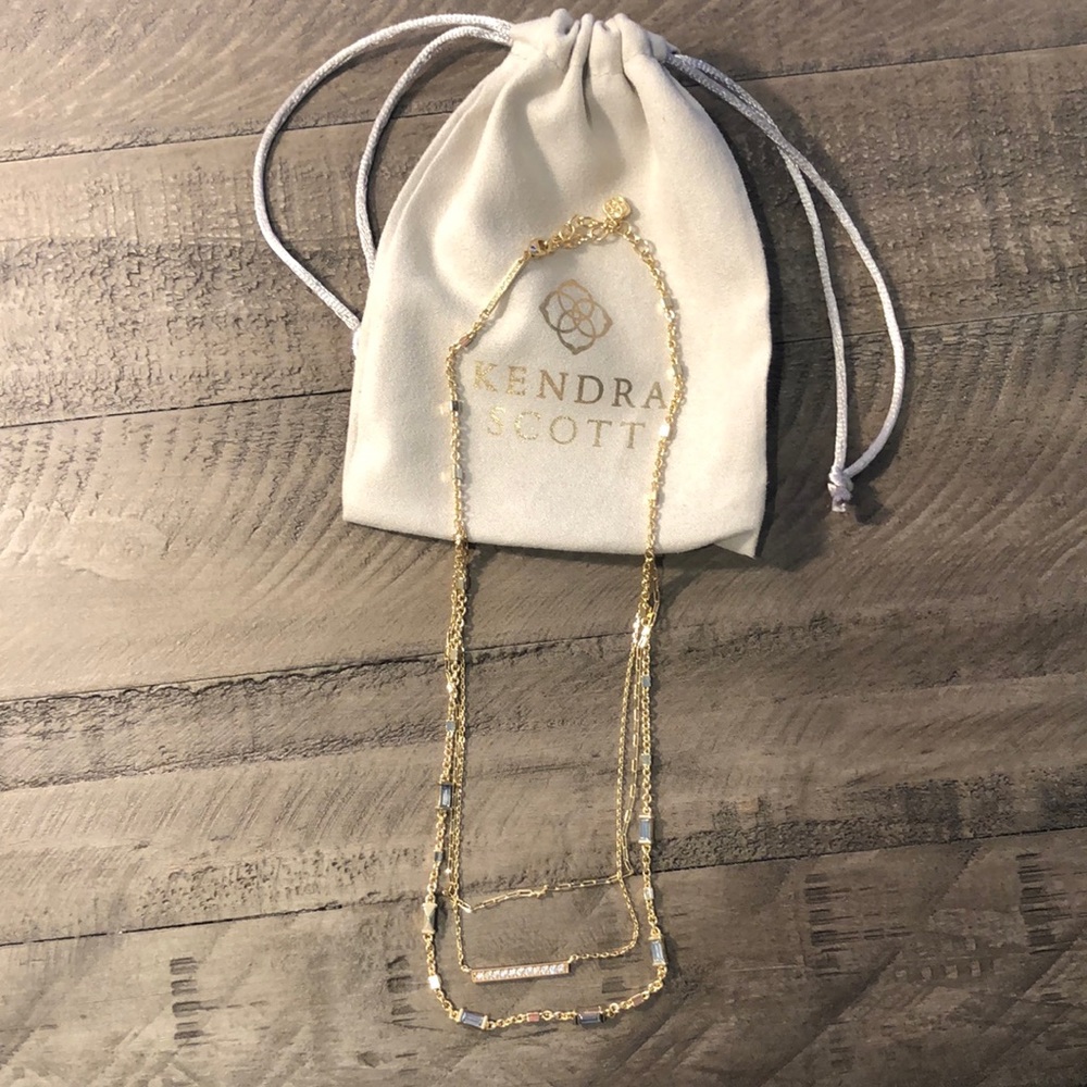 Kendra Scott layered gold necklace